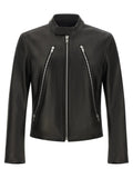 Maison Margiela Black Lamb Leather Leather Jacket