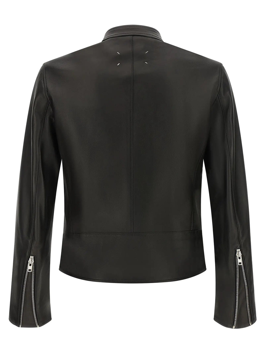 Maison Margiela Black Lamb Leather Leather Jacket