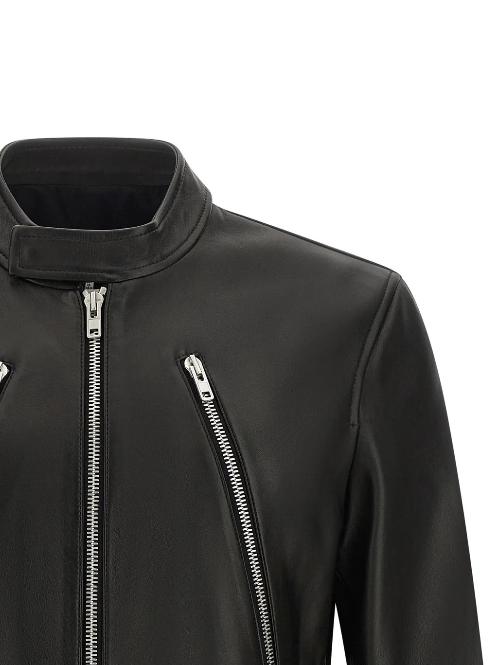 Maison Margiela Black Lamb Leather Leather Jacket