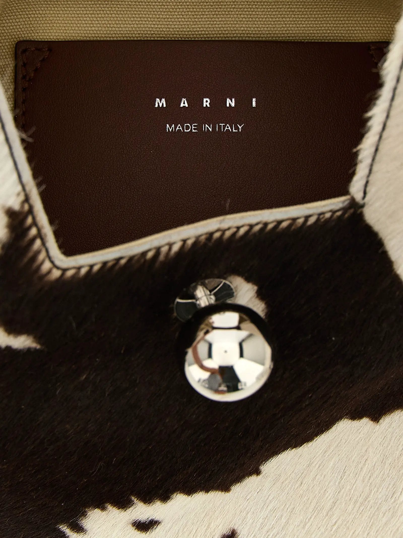 Marni Brown Calfskin Handbag