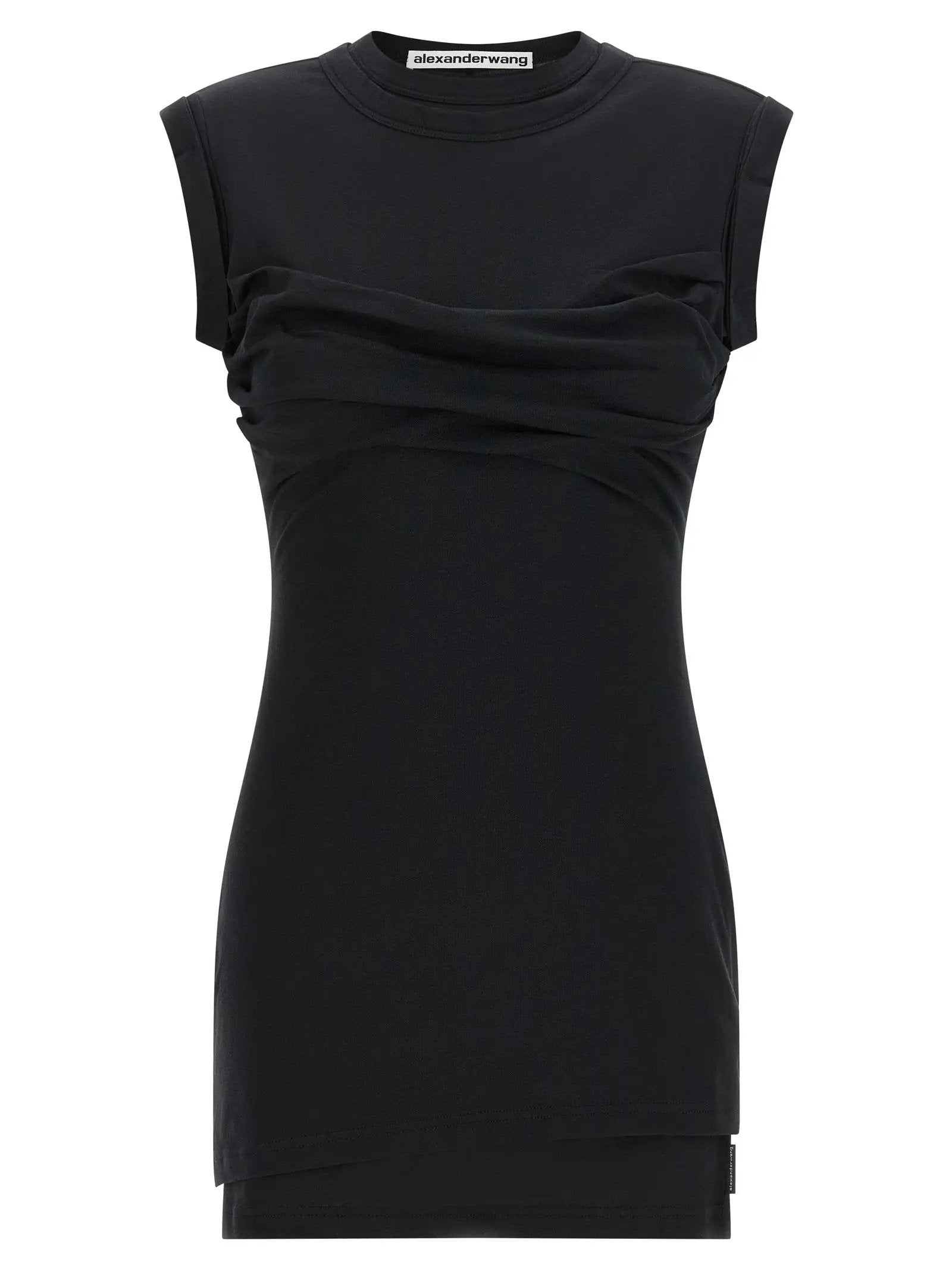 Alexander Wang Black Cotton Short Dress