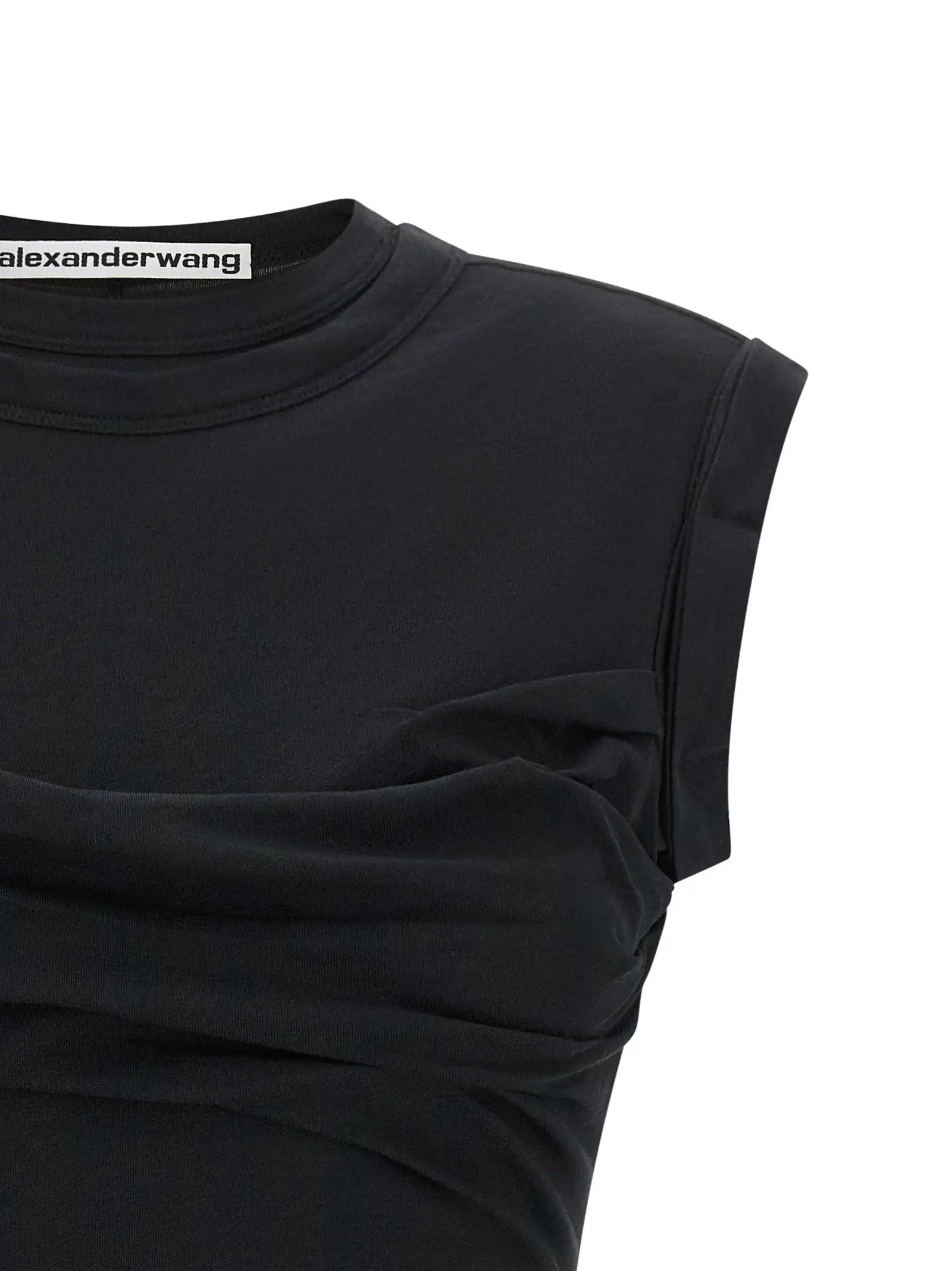Alexander Wang Black Cotton Short Dress