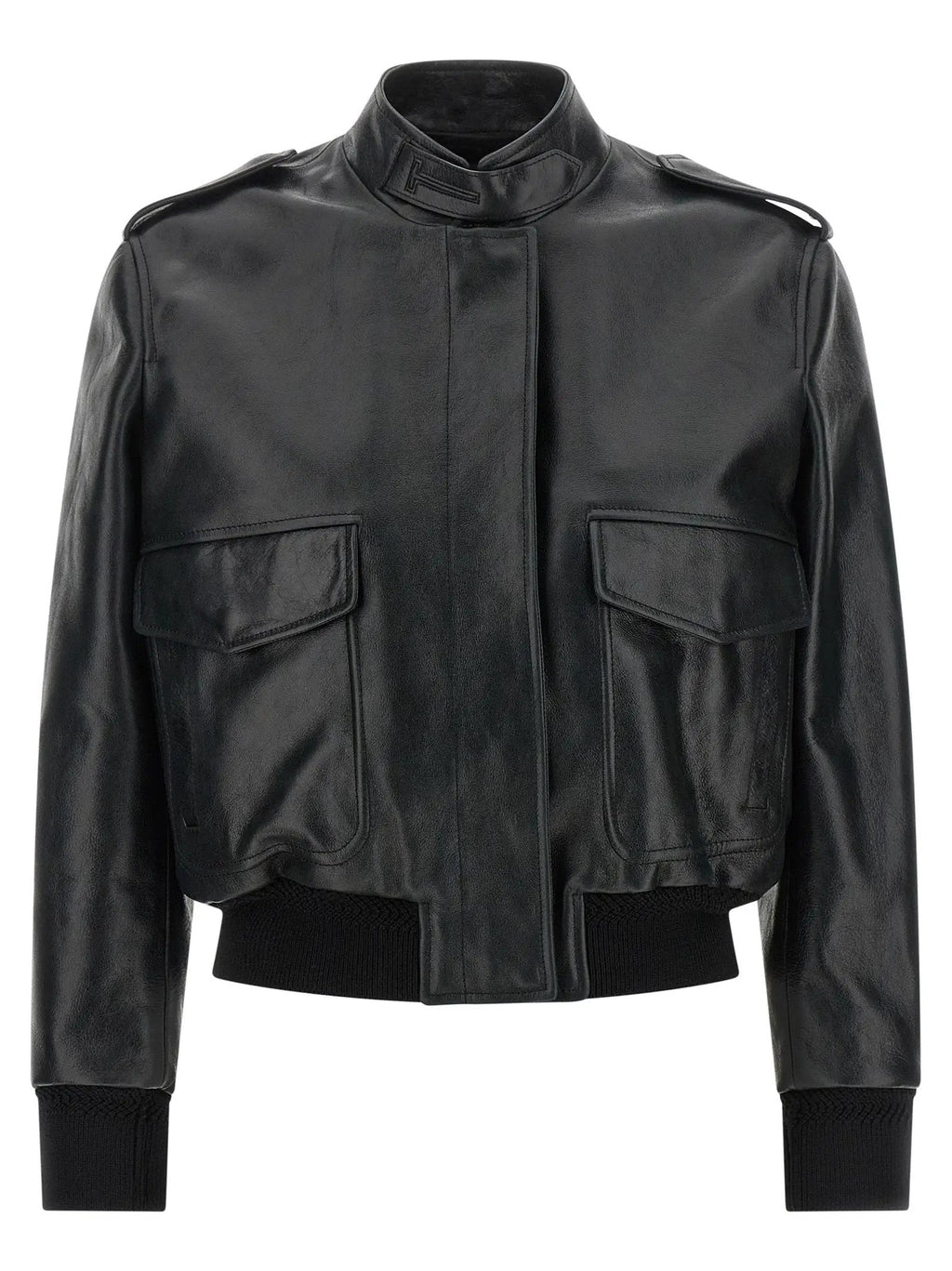Tom Ford Black Lamb Leather Leather Jacket
