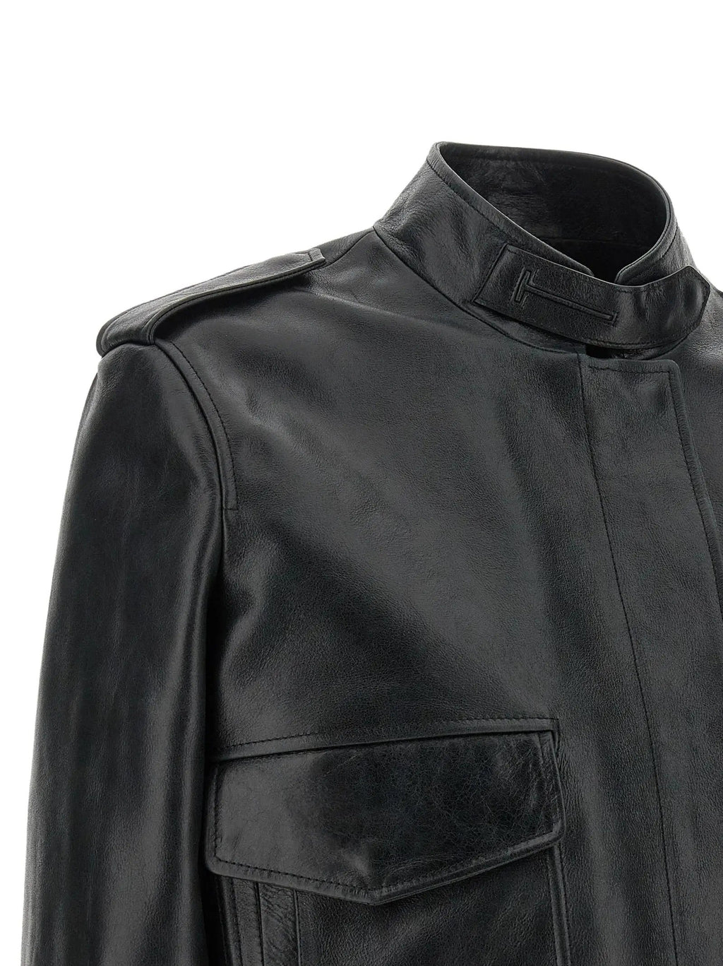 Tom Ford Black Lamb Leather Leather Jacket