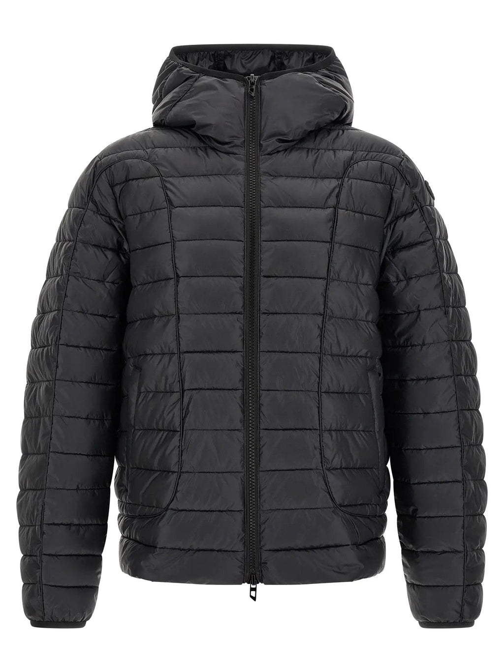 Diesel Black Polyester Full-Length Jacket
