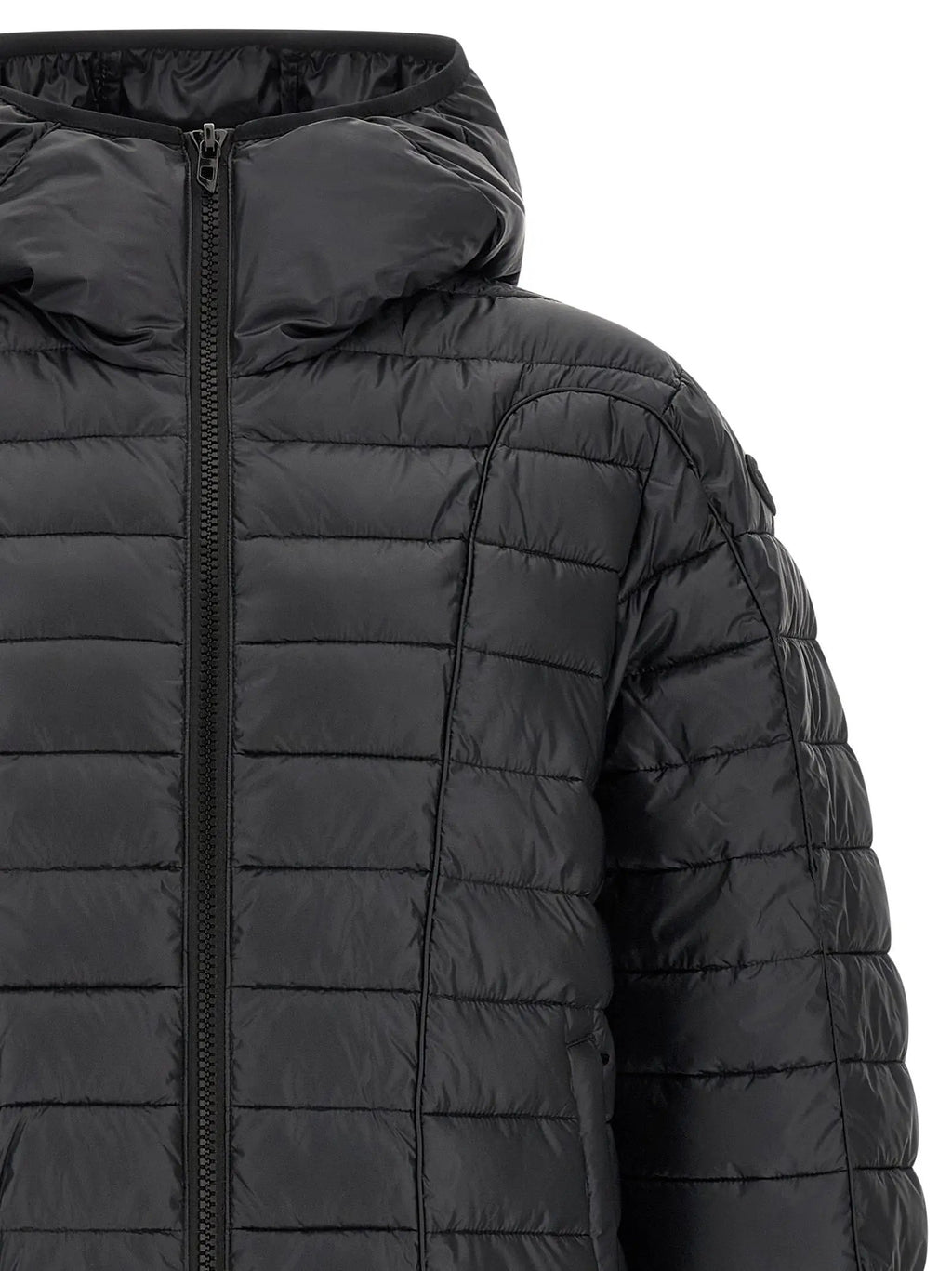 Diesel Black Polyester Full-Length Jacket