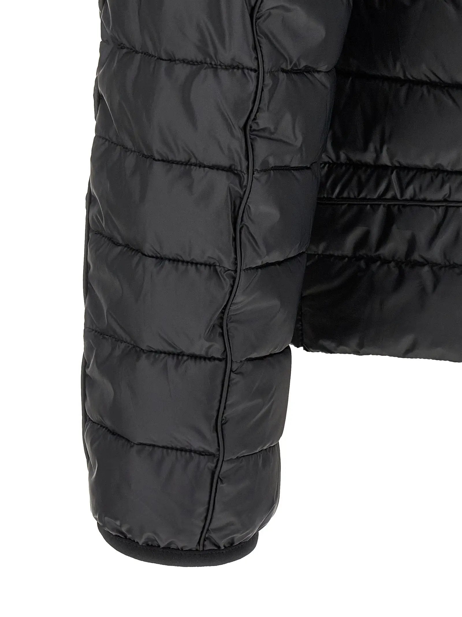 Diesel Black Polyester Full-Length Jacket