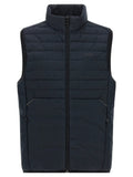Hugo Boss Blue Polyester Sleeveless Jacket