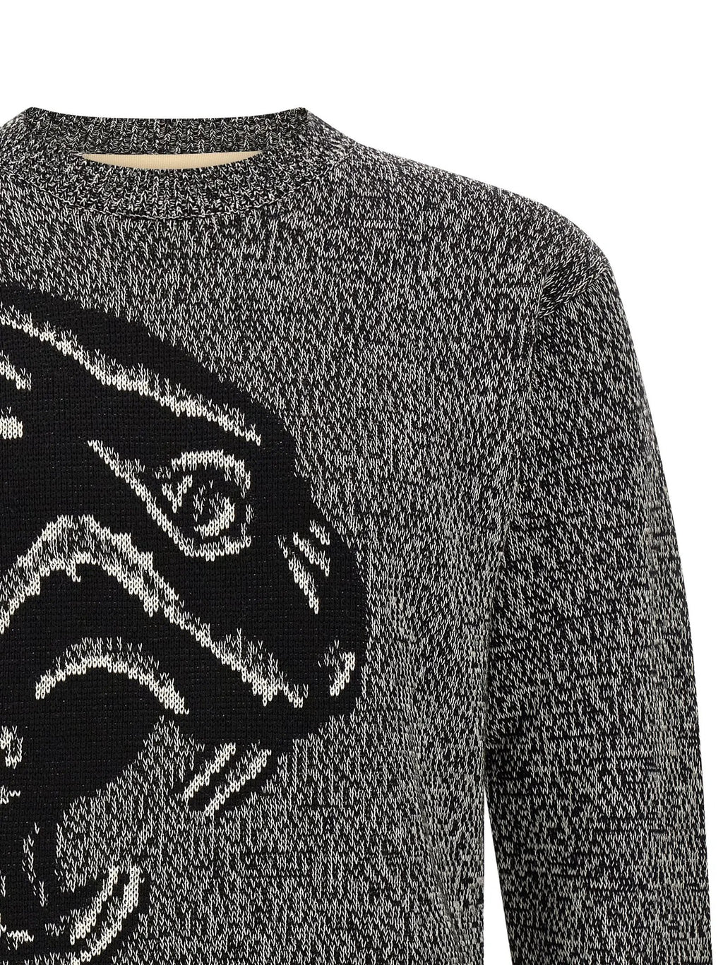 Valentino Garavani Bicolor Virgin Wool Cardigan