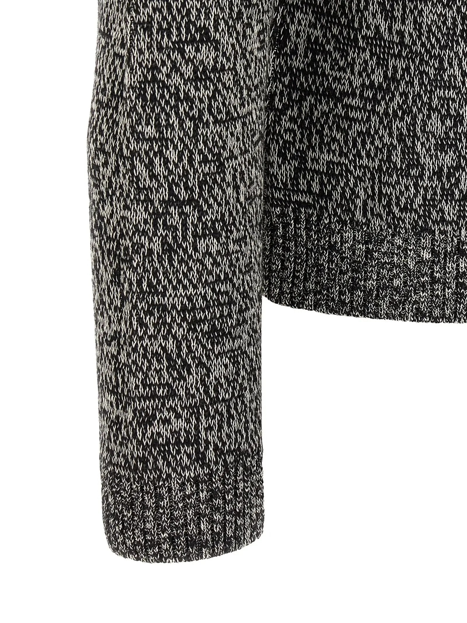 Valentino Garavani Bicolor Virgin Wool Cardigan