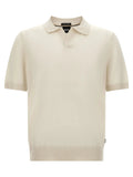 Hugo Boss White Virgin Wool Polo Shirt