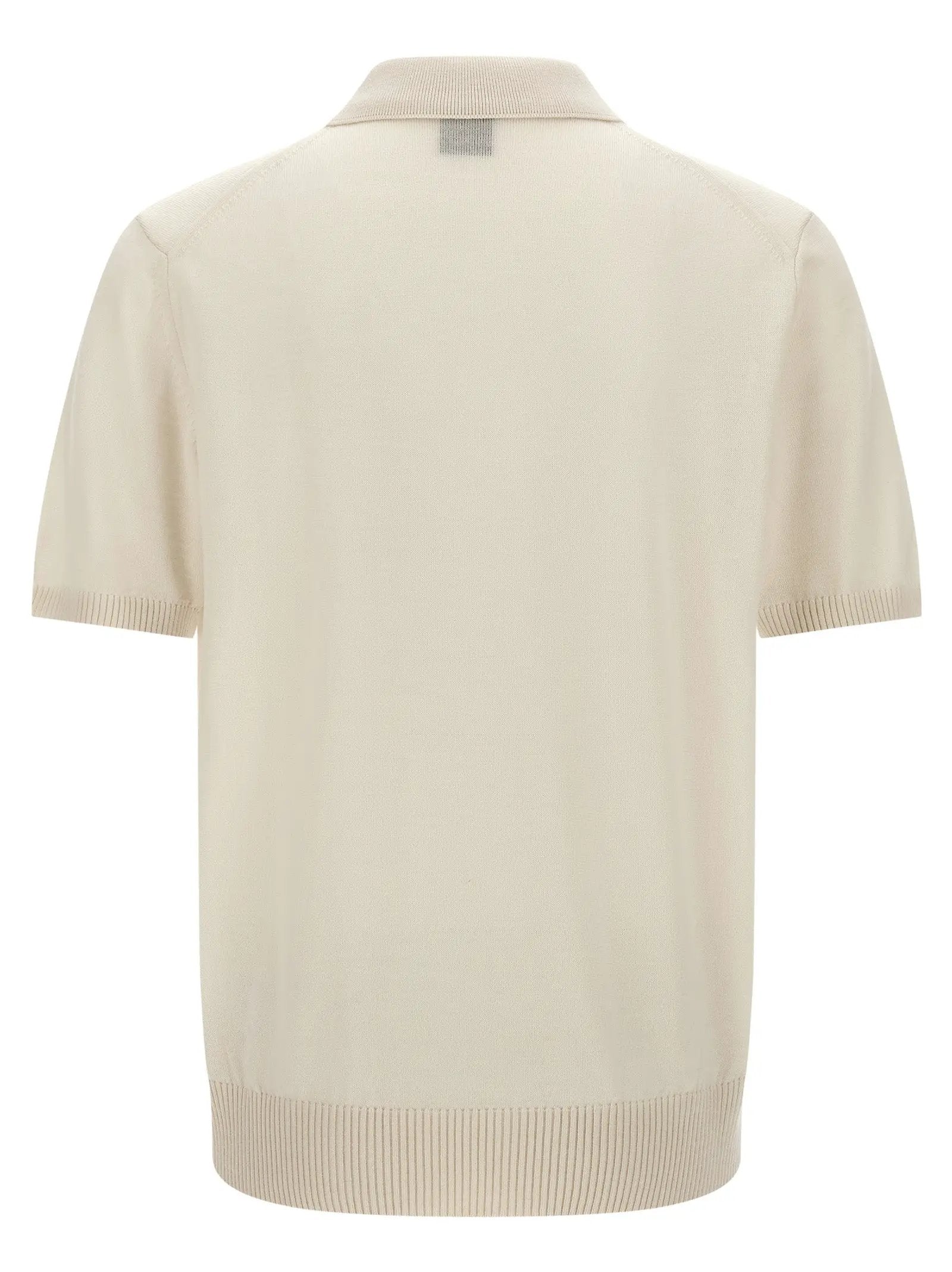 Hugo Boss White Virgin Wool Polo Shirt