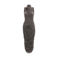 Magda Butrym Gray Copper Cocktail Dress