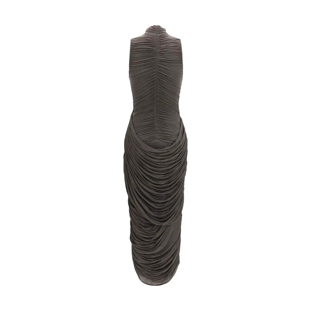 Magda Butrym Gray Copper Cocktail Dress