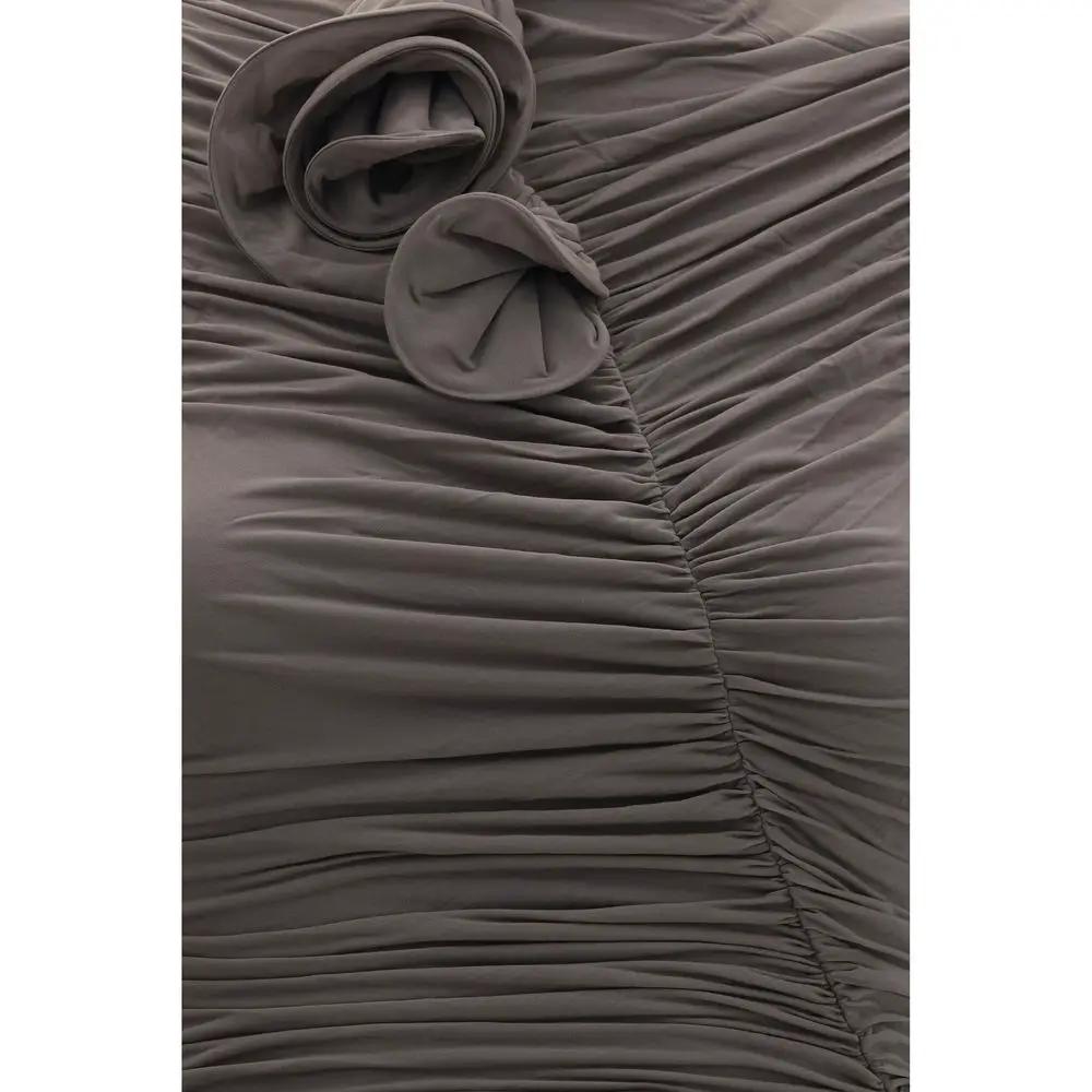 Magda Butrym Gray Copper Cocktail Dress