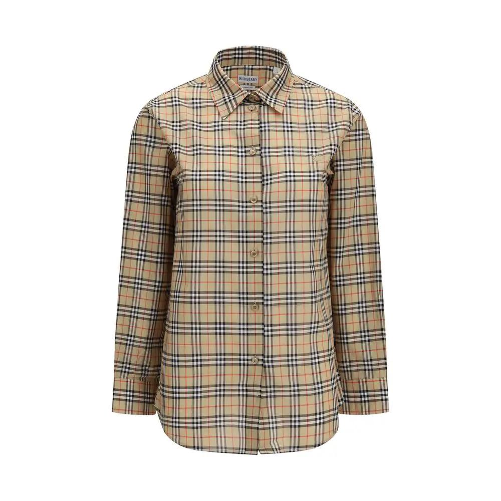 Burberry Burberry Beige Cotton Pattern Shirt