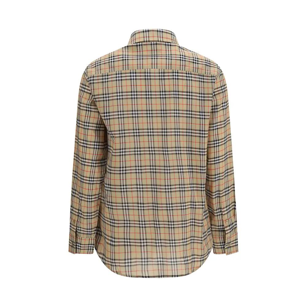 Burberry Burberry Beige Cotton Pattern Shirt