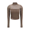 Lemaire Brown Polyamide Pattern Shirt