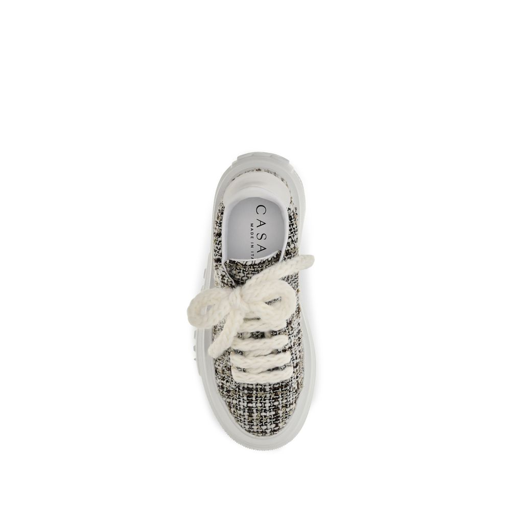 Casadei Casadei Multicolor Fabric Platform Sneakers