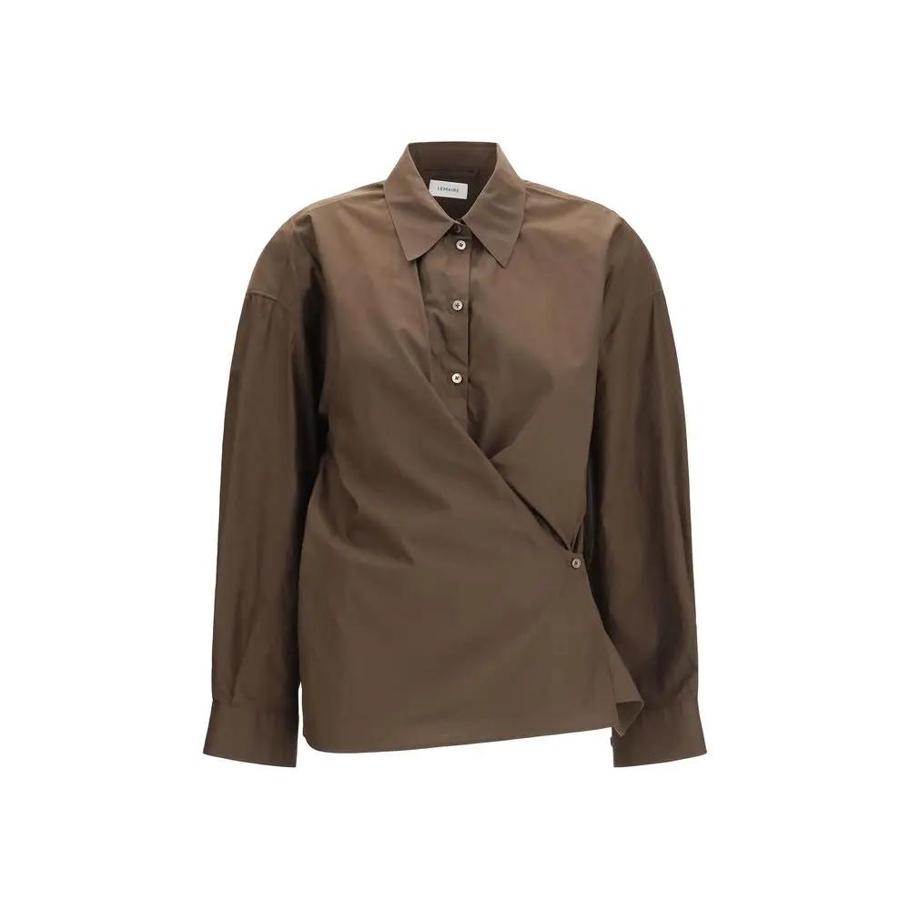 Lemaire Brown Cotton Shirt