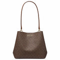 Michael Kors Brown Canvas Shoulder Bag