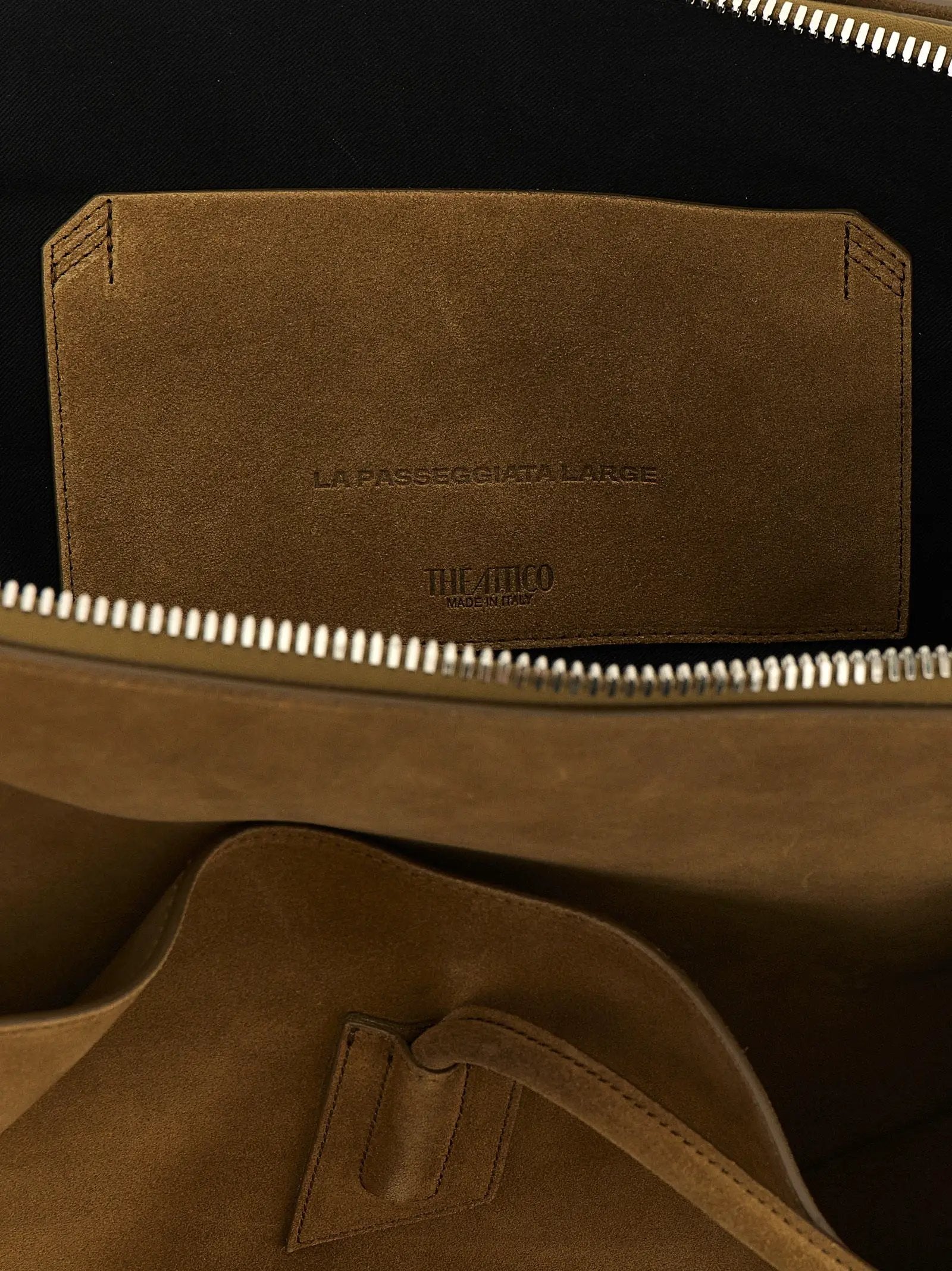 The Attico Brown Calfskin Shoulder Bag