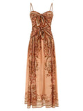 Zimmermann Multicolor Silk Midi Dress