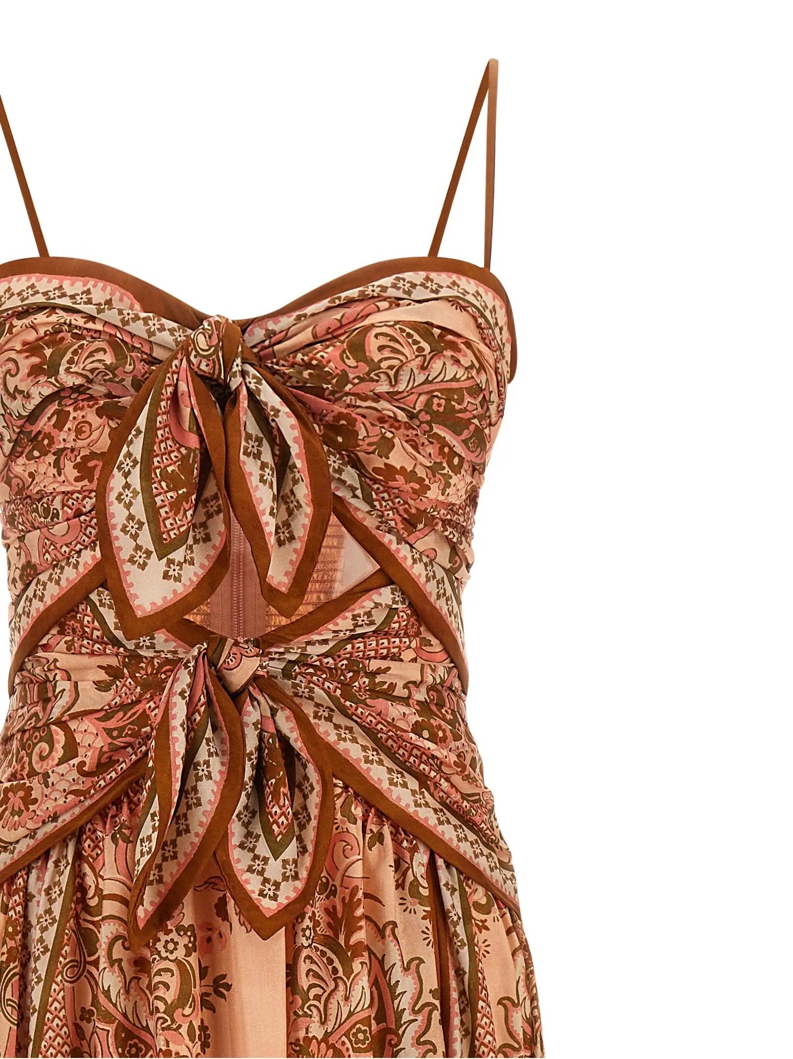 Zimmermann Multicolor Silk Midi Dress