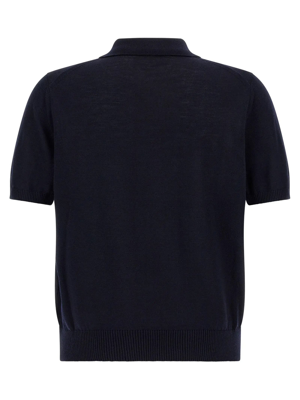 Hugo Boss Blue Virgin Wool Polo Shirt