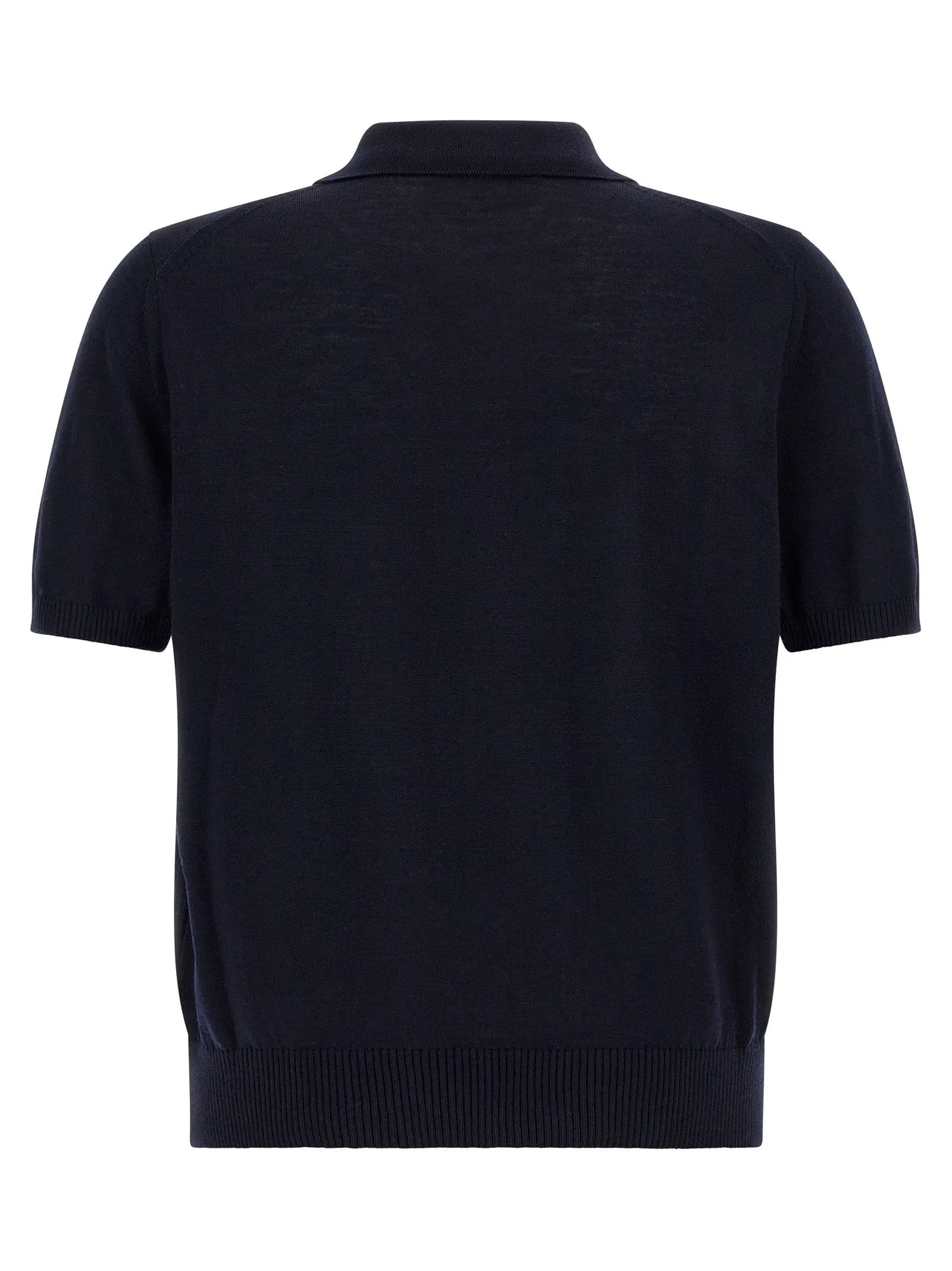 Hugo Boss Blue Virgin Wool Polo Shirt