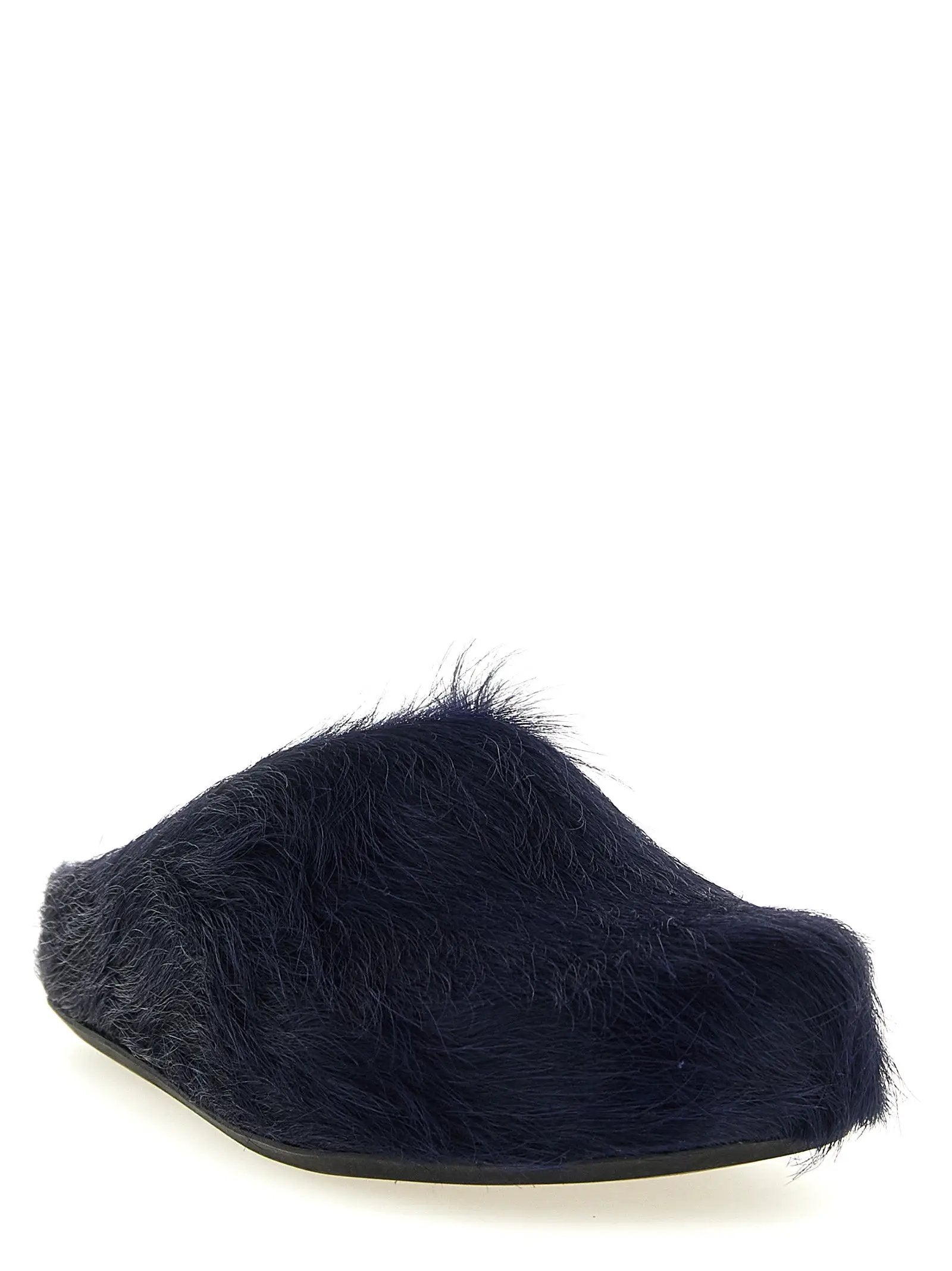 Marni Blue Calfskin Mules