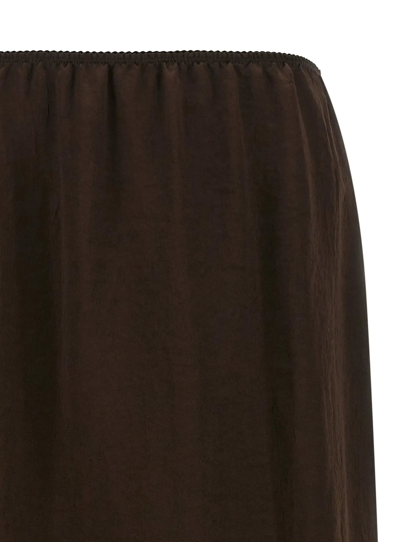 Twinset Brown Marabou Midi Skirt