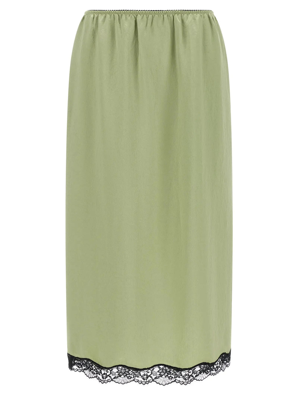Twinset Bicolor Marabou Midi Skirt