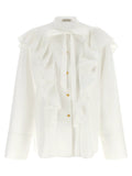Alberta Ferretti White Cotton Blouse