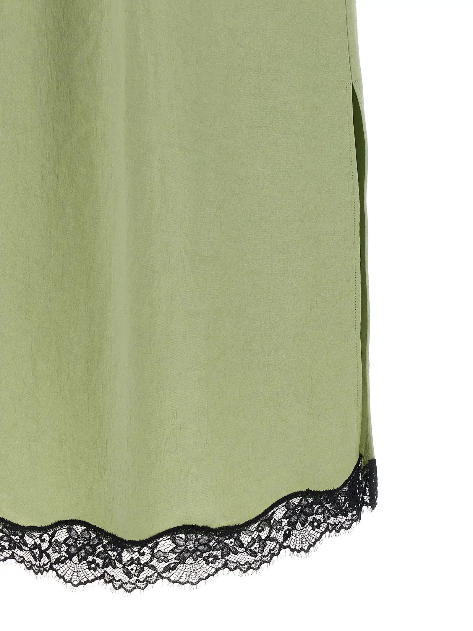 Twinset Bicolor Marabou Midi Skirt