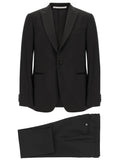 Pal Zileri Black Wool Two-Piece Suit