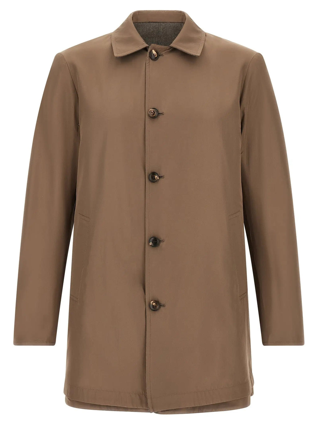 Pal Zileri Brown Wool Coat