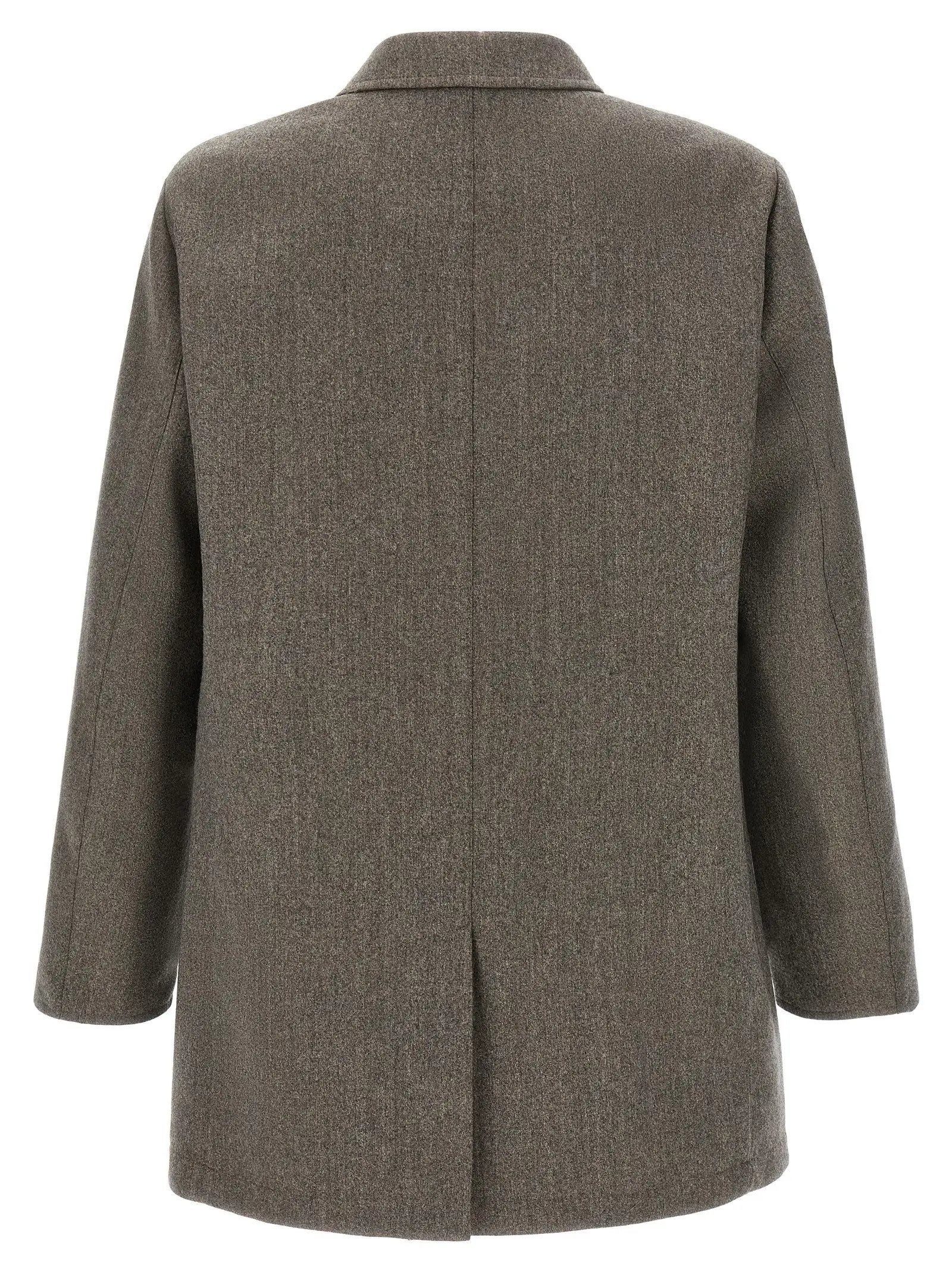 Pal Zileri Brown Wool Coat