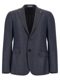 Pal Zileri Blue Viscose Blazer