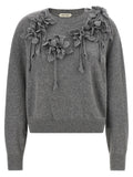 Alberta Ferretti Gray Virgin Wool Cardigan
