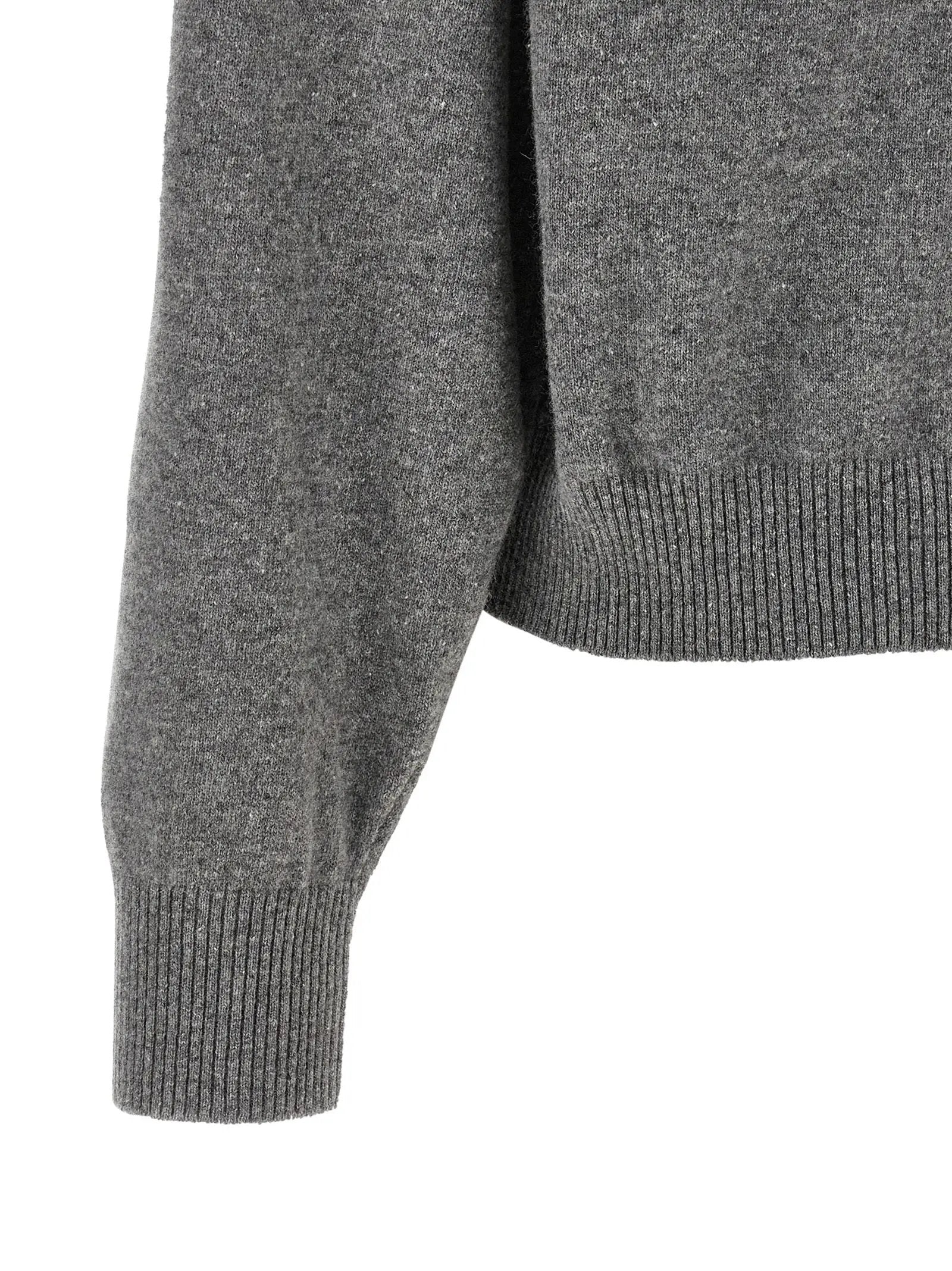 Alberta Ferretti Gray Virgin Wool Cardigan