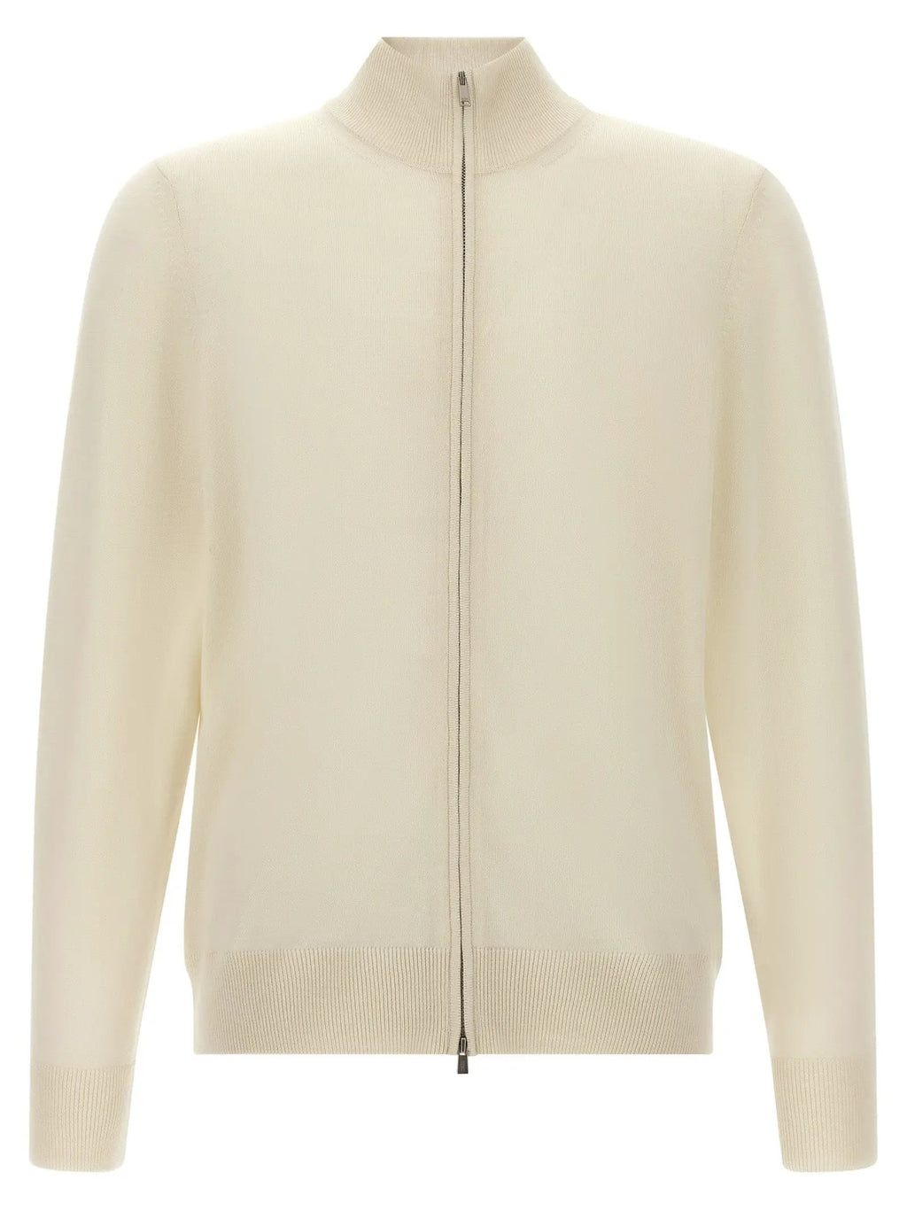 Hugo Boss White Virgin Wool Cardigan