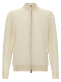 Hugo Boss White Virgin Wool Cardigan