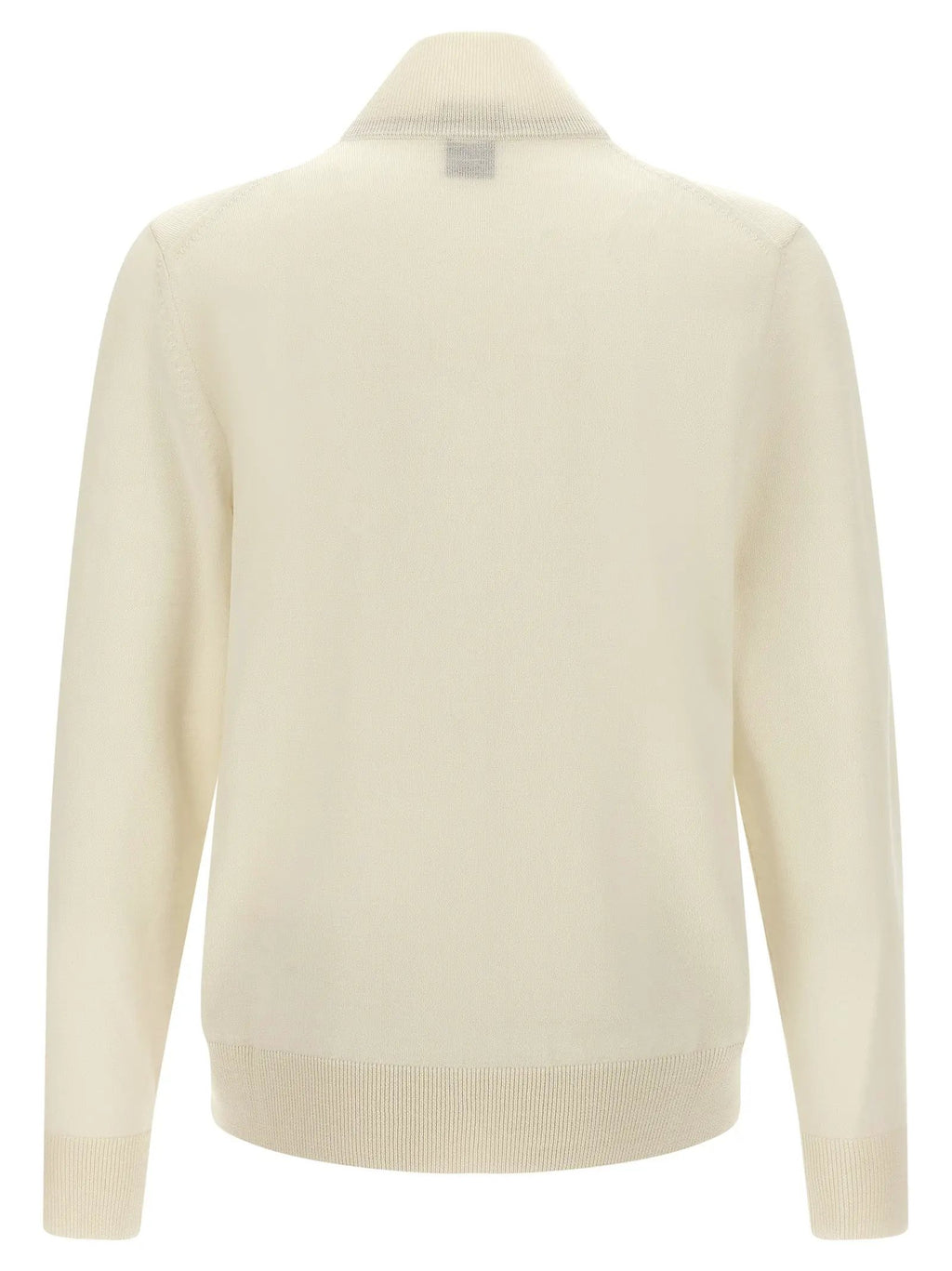 Hugo Boss White Virgin Wool Cardigan