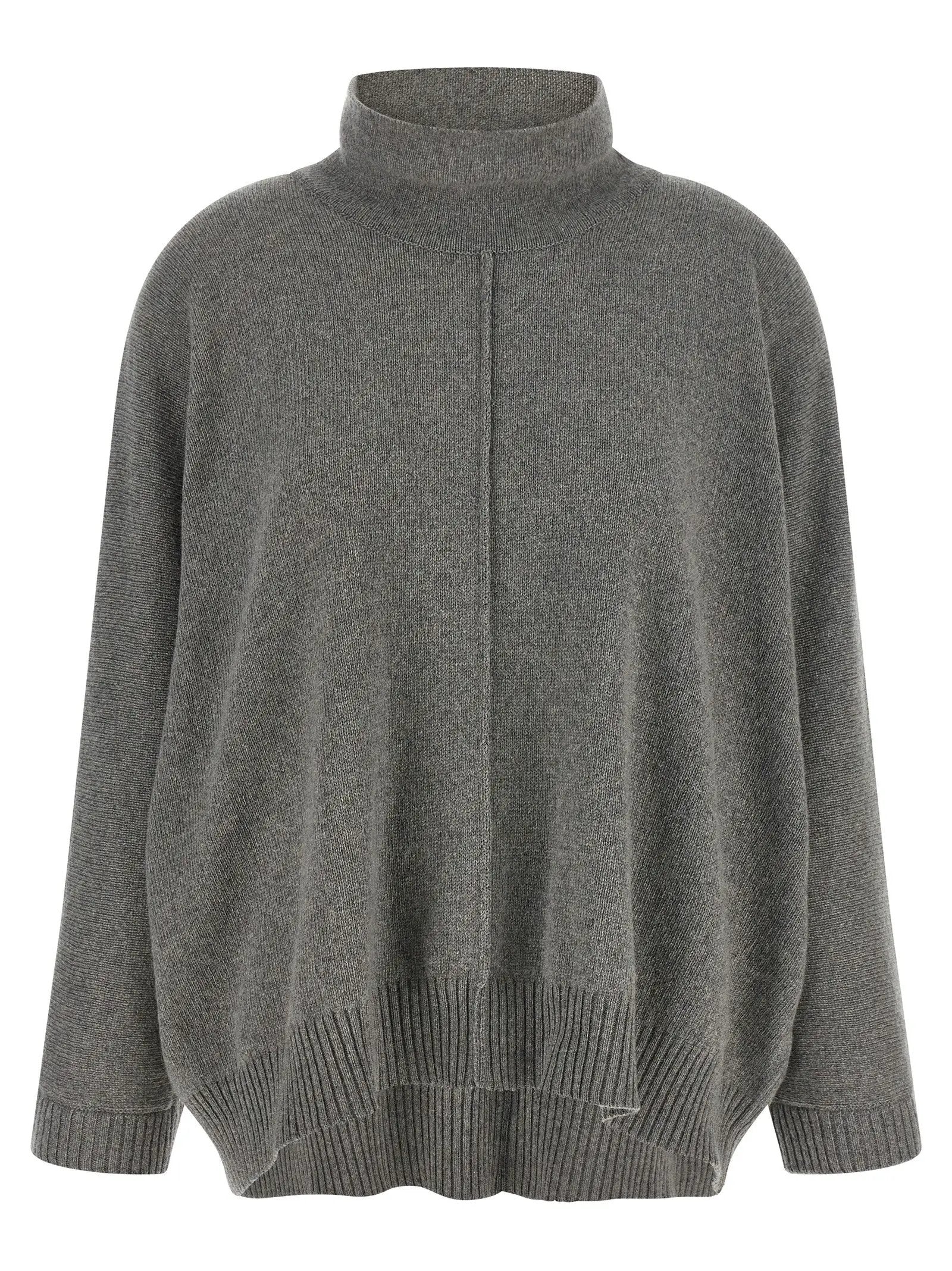 Alberta Ferretti Gray Cashmere Cardigan