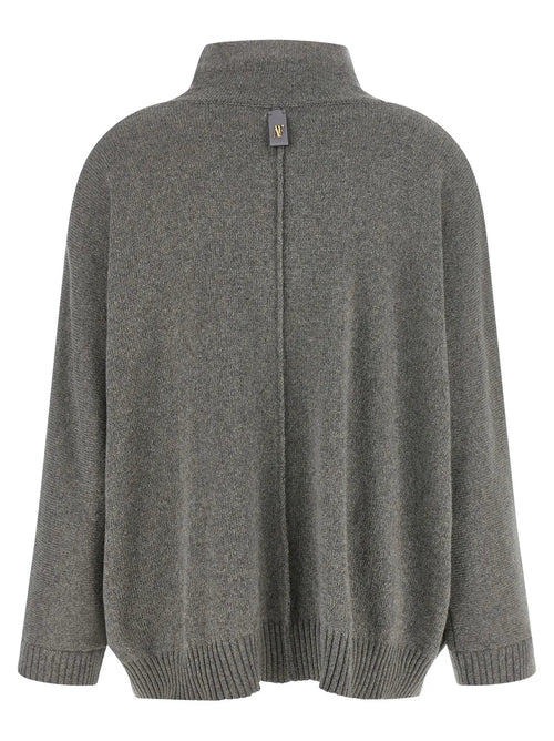 Cardigan en Cachemire Gris Alberta Ferretti