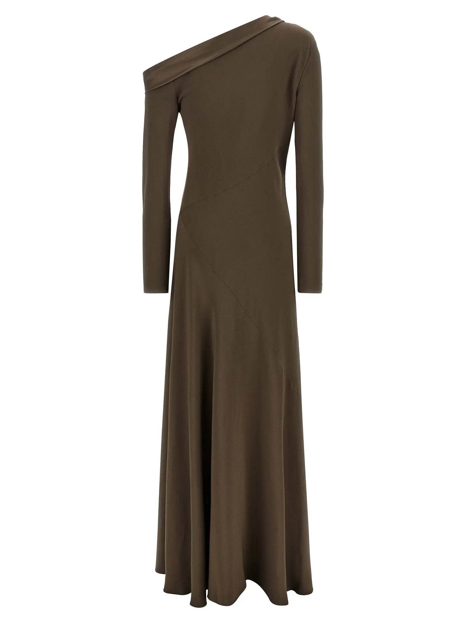Alberta Ferretti Brown Viscose Long Dress