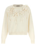 Alberta Ferretti White Virgin Wool Cardigan