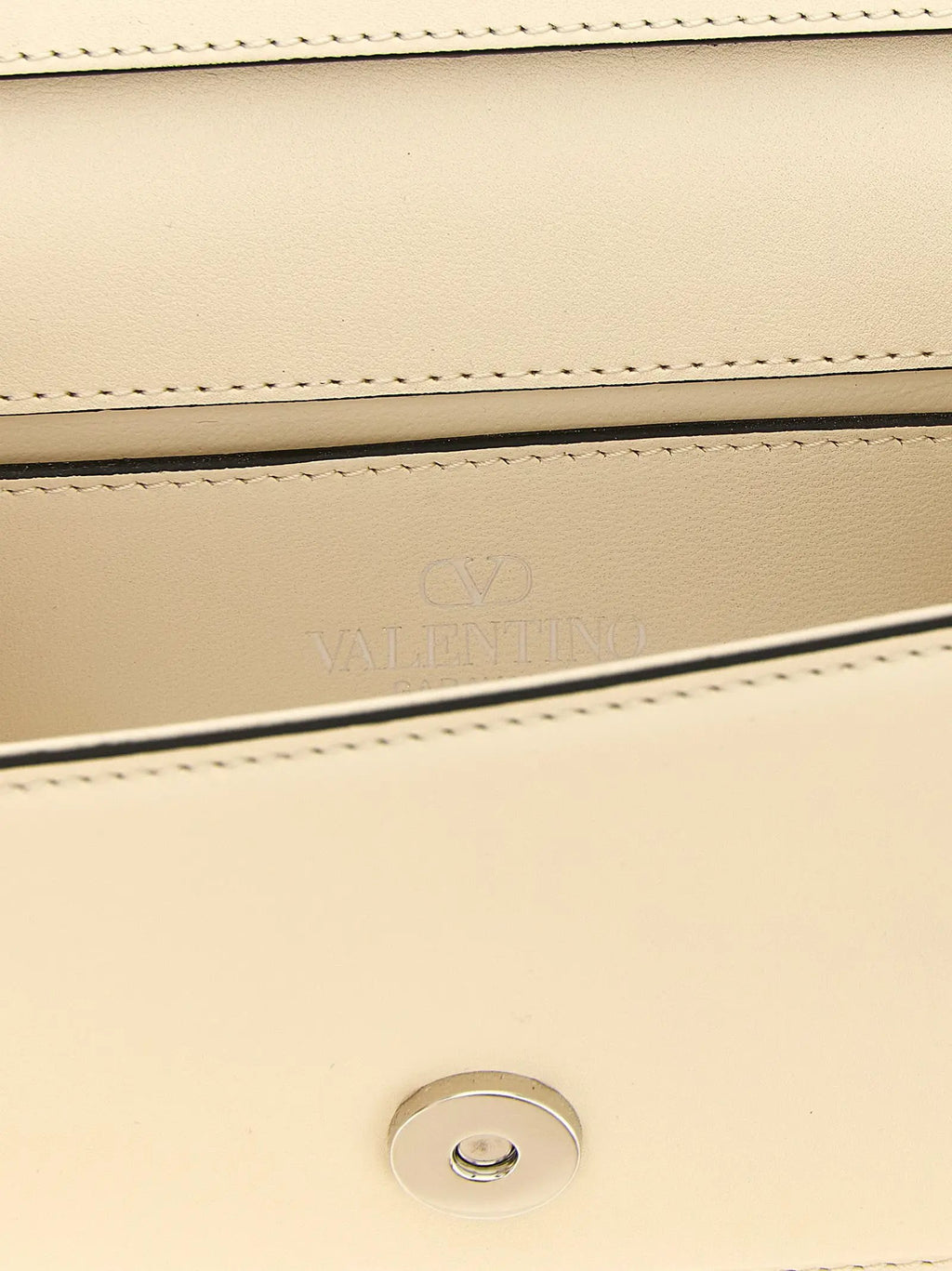 Valentino Garavani White Calfskin Shoulder Bag