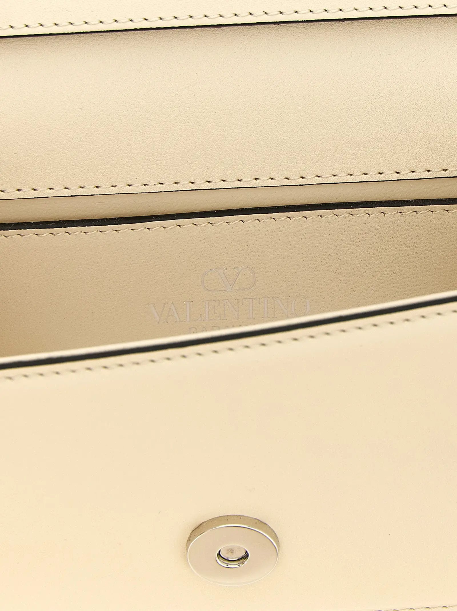 Valentino Garavani White Calfskin Shoulder Bag